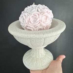 🌹 Organic Rose Candle & Holder 🌹